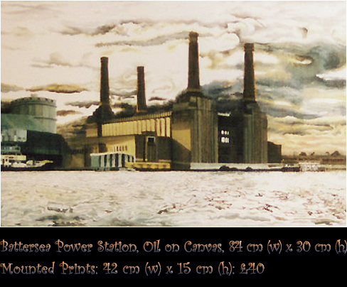 Battersea Power Station, Oil on Canvas