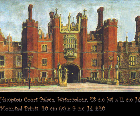 Hampton Court Palace, Watercolour