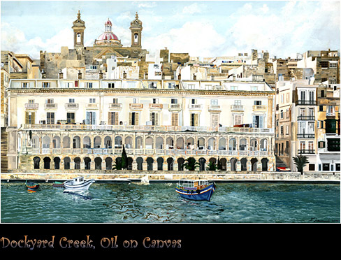 Dockyard Creek, Oil on Canvas