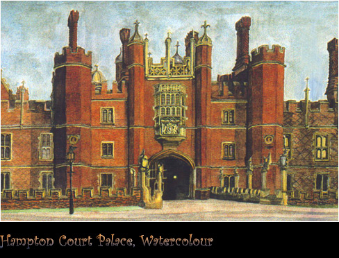 Hampton Court Palace, Watercolour