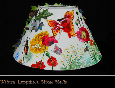 Nature Lampshade, Mixed Media
