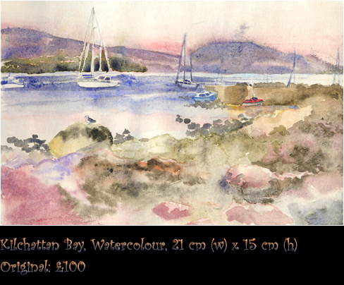 Kilchattan Bay, Watercolour